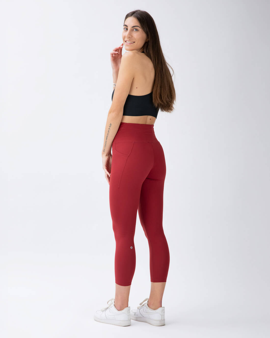 Aero Leggings with pockets 7/8 Merlot