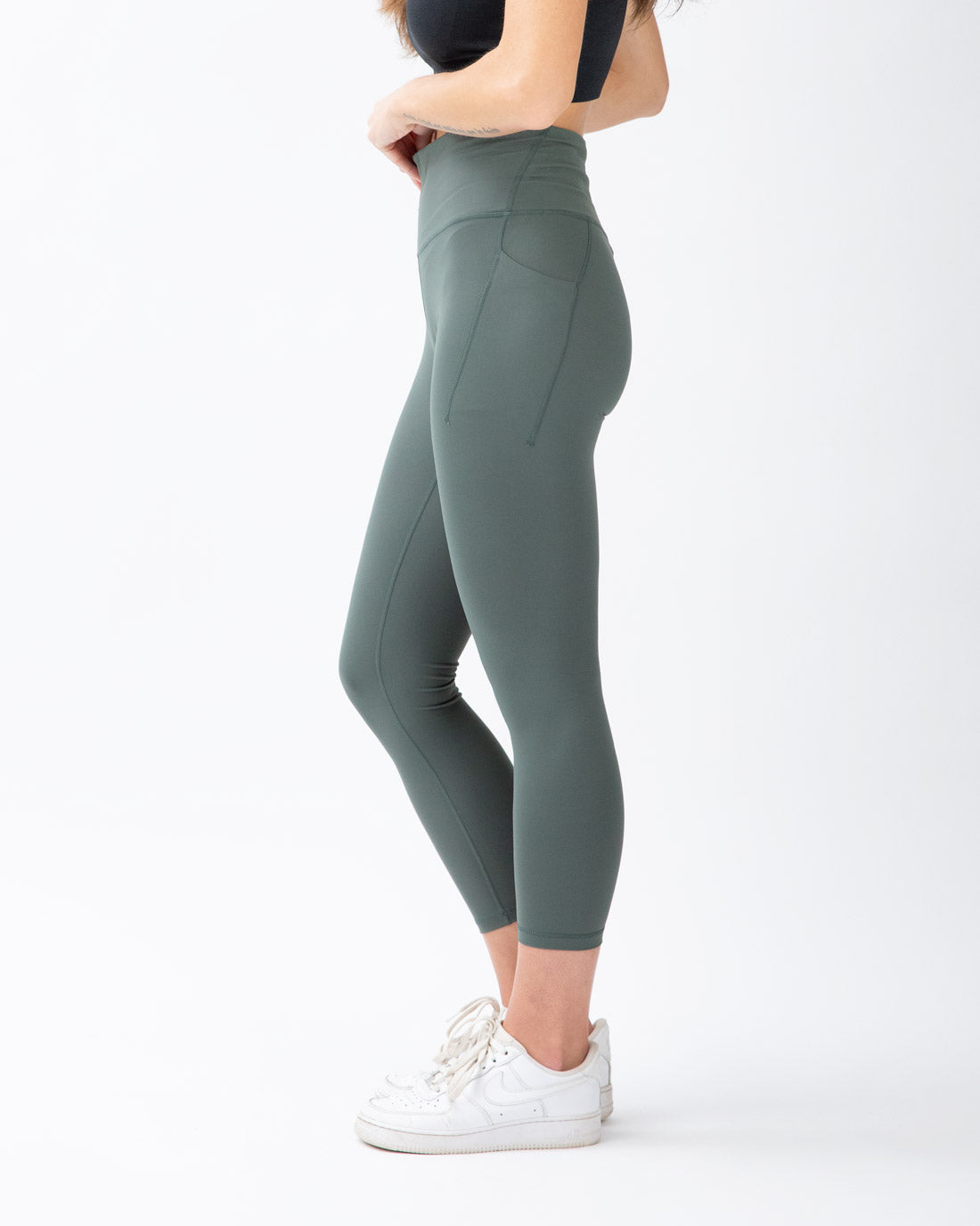 Aero Leggings with pockets 7/8 Dark Forest